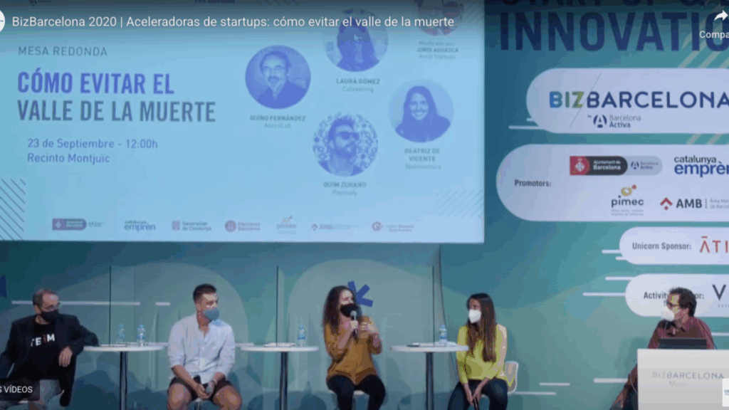 Laura Perarnau ponente en BizBarcelona 2020, mesa sobre aceleradoras de startups y cómo superar el valle de la muerte.