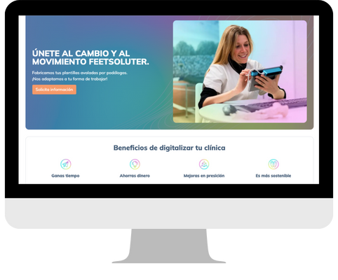 Imagen del caso de éxito Feet Solutions BCN mostrando el sistema operativo comercial y dashboards de reporting desarrollados por Laura Perarnau para digitalizar y automatizar su gestión B2B.